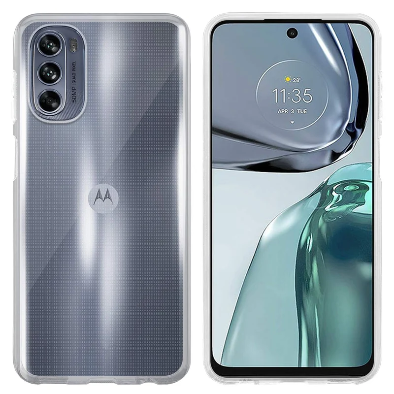 Cadorabo Hülle kompatibel mit Motorola MOTO G62 5G Schutzhülle aus flexiblem TPU Silikon