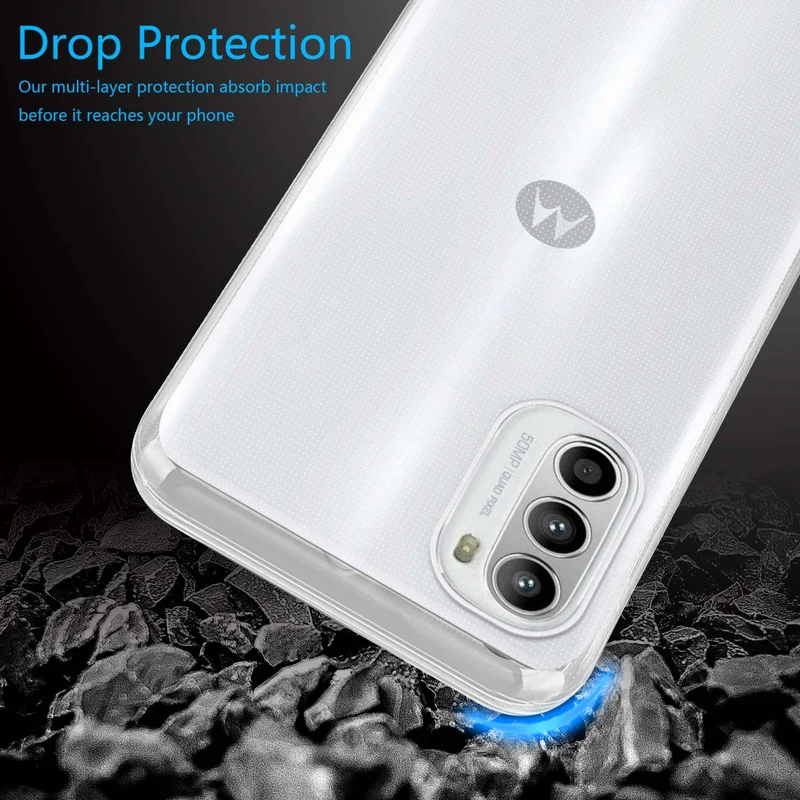 Cadorabo Hülle kompatibel mit Motorola MOTO G52 4G / G82 5G Schutzhülle aus flexiblem TPU Silikon