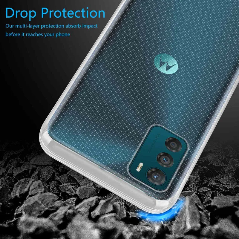 Cadorabo Hülle kompatibel mit Motorola MOTO G42 Schutzhülle aus flexiblem TPU Silikon