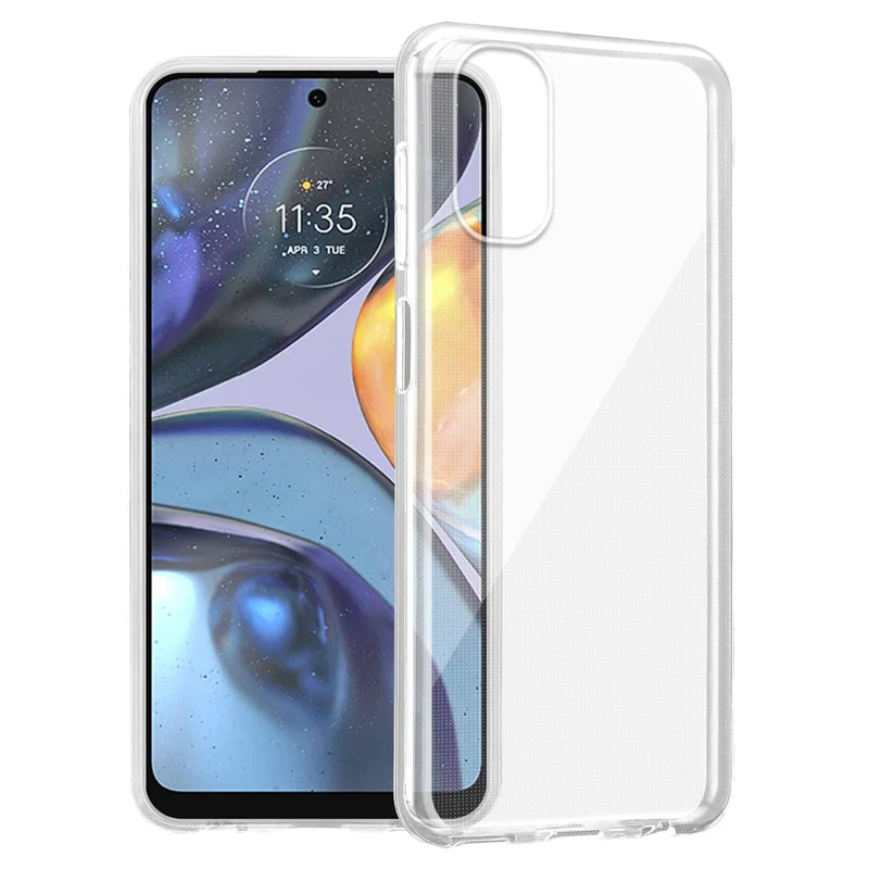 Cadorabo Hülle kompatibel mit Motorola MOTO G22 Schutzhülle aus flexiblem TPU Silikon
