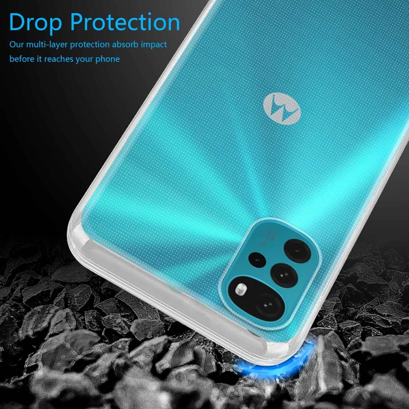 Cadorabo Hülle kompatibel mit Motorola MOTO G22 Schutzhülle aus flexiblem TPU Silikon