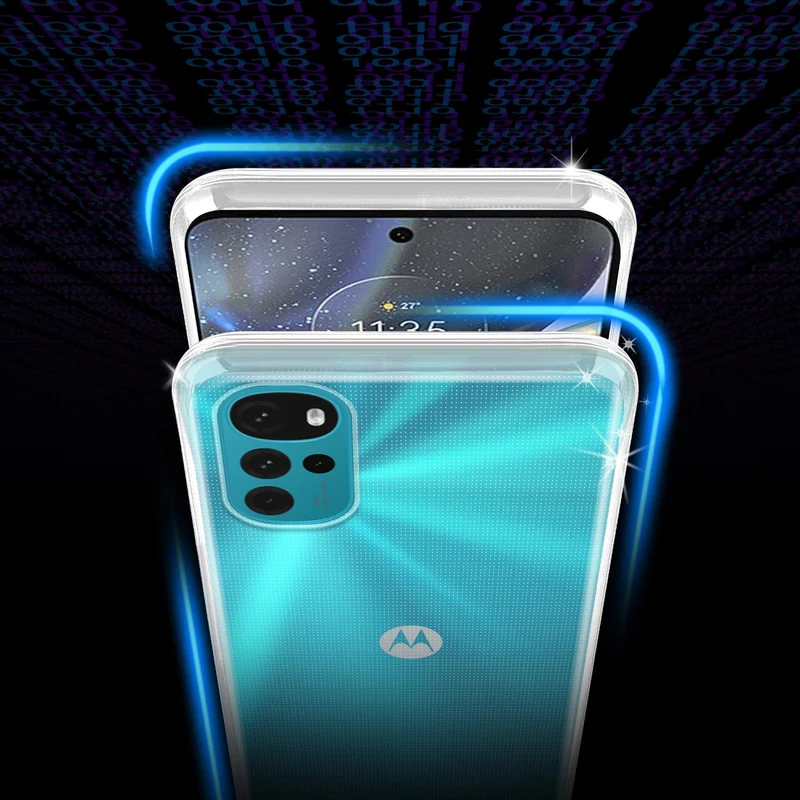 Cadorabo Hülle kompatibel mit Motorola MOTO G22 Schutzhülle aus flexiblem TPU Silikon
