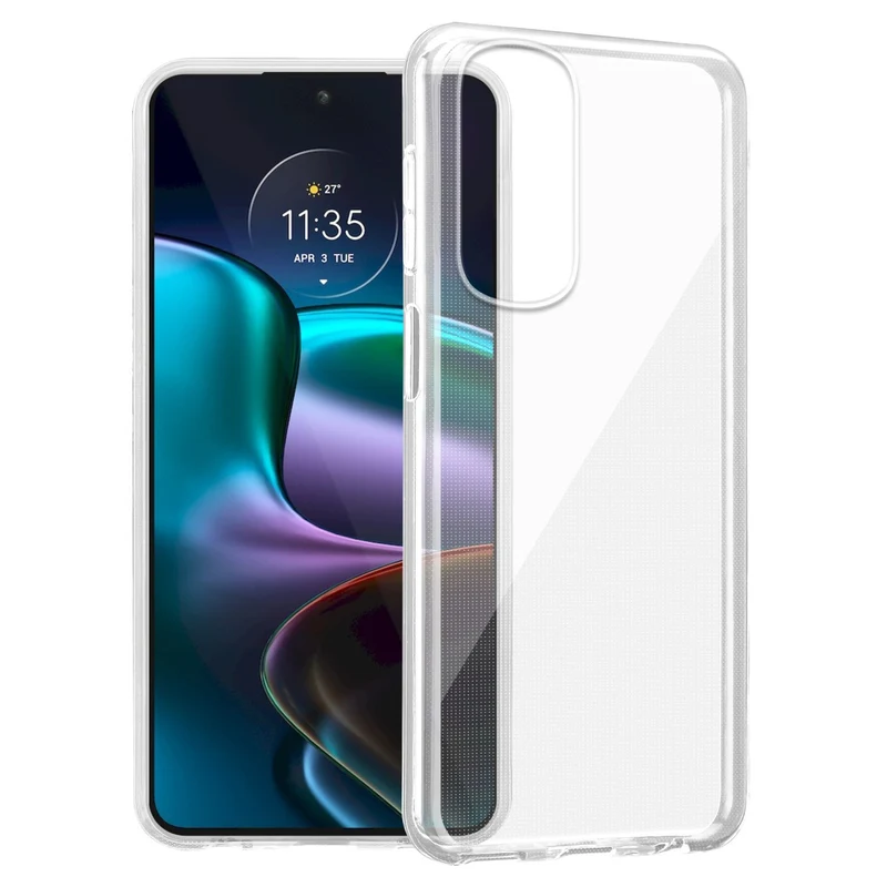 Cadorabo Hülle kompatibel mit Motorola EDGE 30 Schutzhülle aus flexiblem TPU Silikon