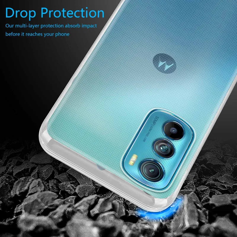 Cadorabo Hülle kompatibel mit Motorola EDGE 30 Schutzhülle aus flexiblem TPU Silikon
