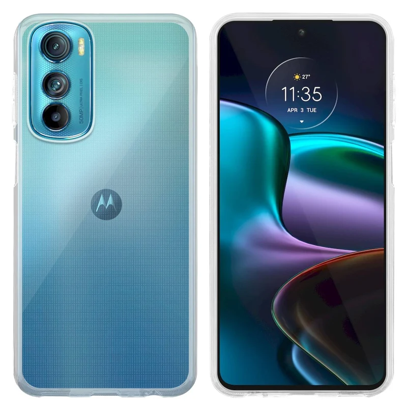 Cadorabo Hülle kompatibel mit Motorola EDGE 30 Schutzhülle aus flexiblem TPU Silikon