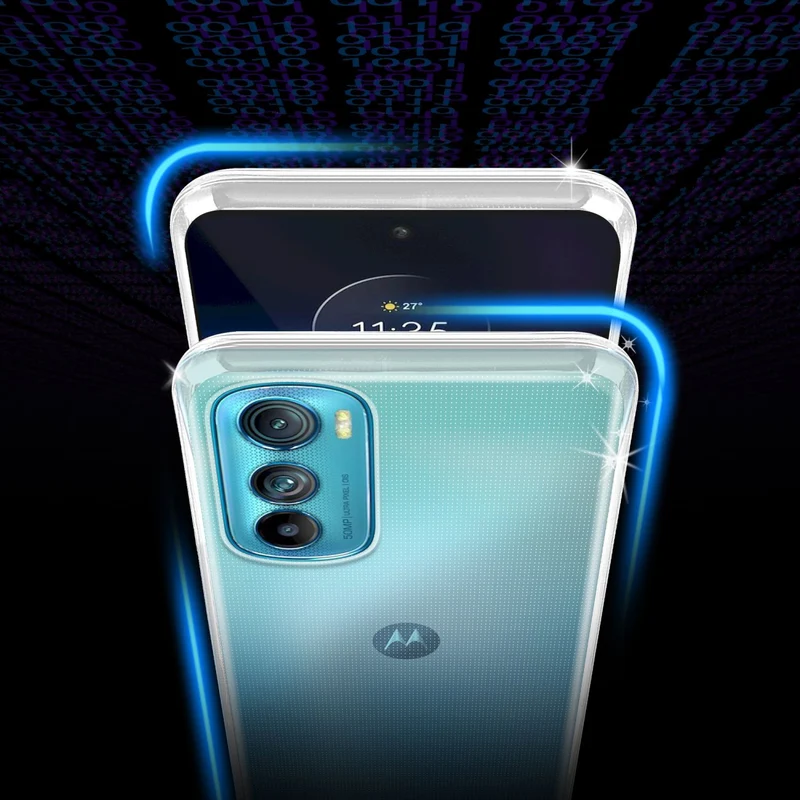 Cadorabo Hülle kompatibel mit Motorola EDGE 30 Schutzhülle aus flexiblem TPU Silikon