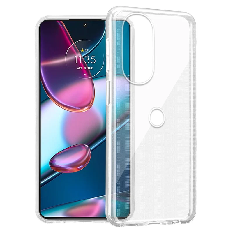 Cadorabo Hülle kompatibel mit Motorola EDGE 30 PRO / EDGE+ Schutzhülle aus flexiblem TPU Silikon