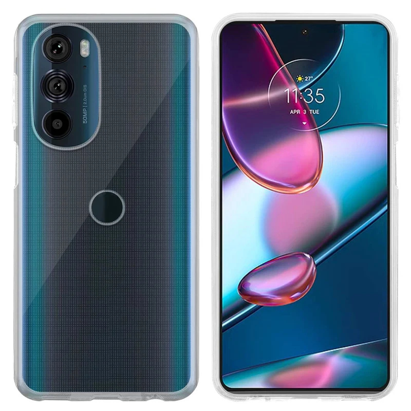 Cadorabo Hülle kompatibel mit Motorola EDGE 30 PRO / EDGE+ Schutzhülle aus flexiblem TPU Silikon