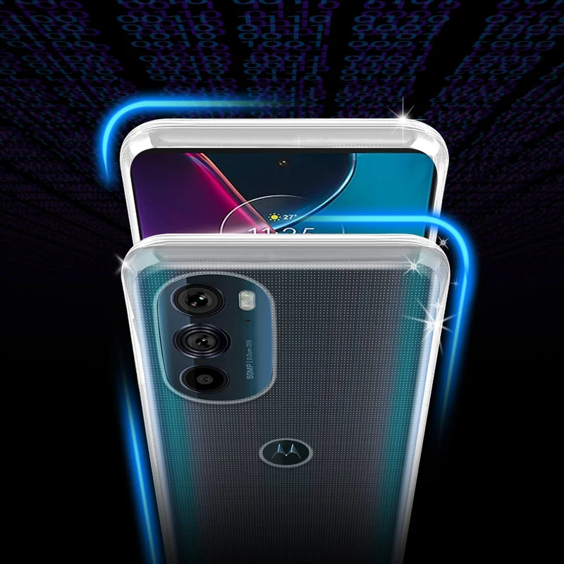 Cadorabo Hülle kompatibel mit Motorola EDGE 30 PRO / EDGE+ Schutzhülle aus flexiblem TPU Silikon