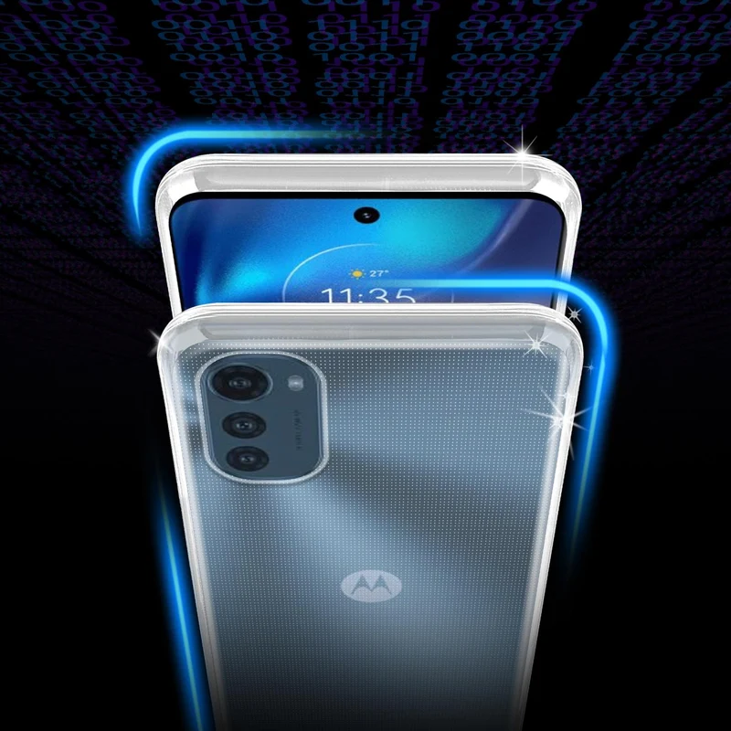 Cadorabo Hülle kompatibel mit Motorola MOTO E32 4G / E32S Schutzhülle aus flexiblem TPU Silikon