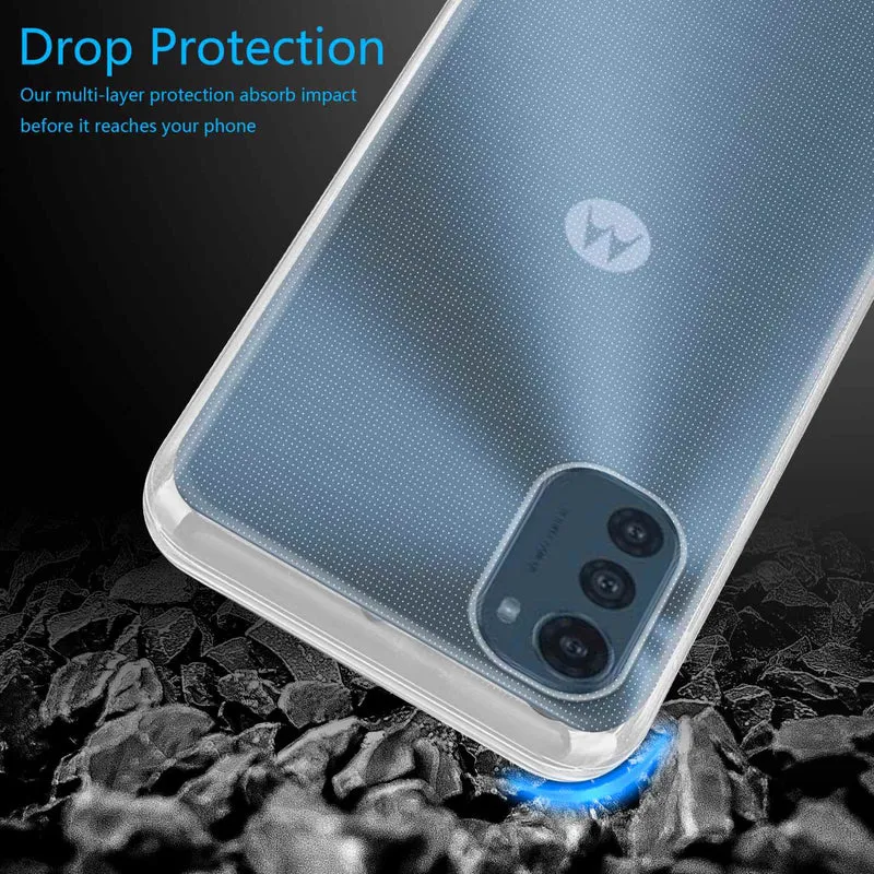 Cadorabo Hülle kompatibel mit Motorola MOTO E32 4G / E32S Schutzhülle aus flexiblem TPU Silikon
