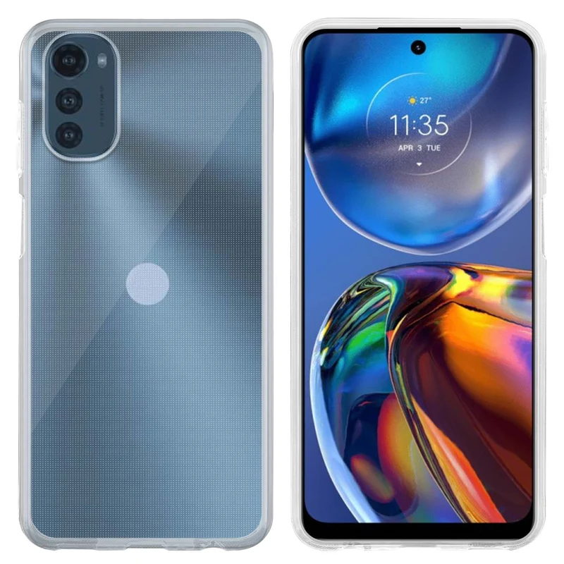 Cadorabo Hülle kompatibel mit Motorola MOTO E32 4G / E32S Schutzhülle aus flexiblem TPU Silikon