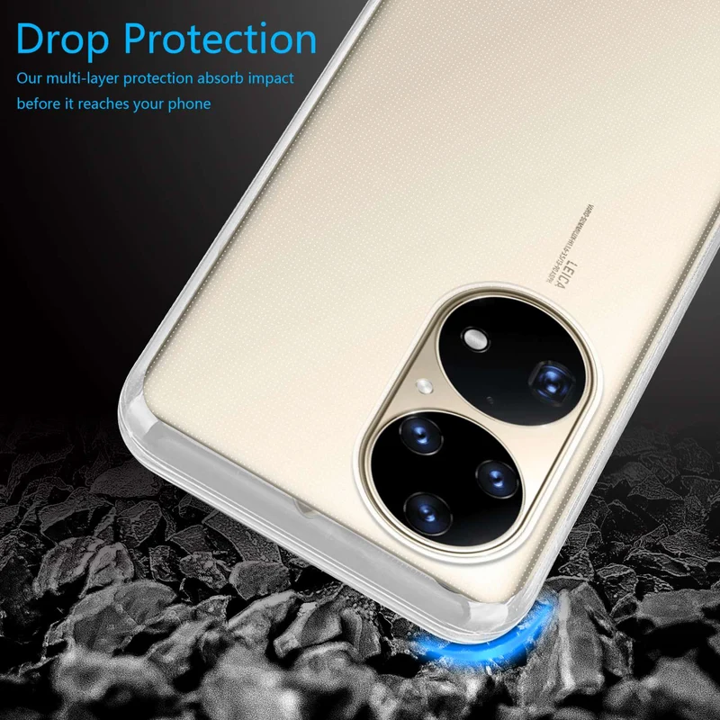 Cadorabo Hülle kompatibel mit Huawei P50 PRO Schutzhülle aus flexiblem TPU Silikon