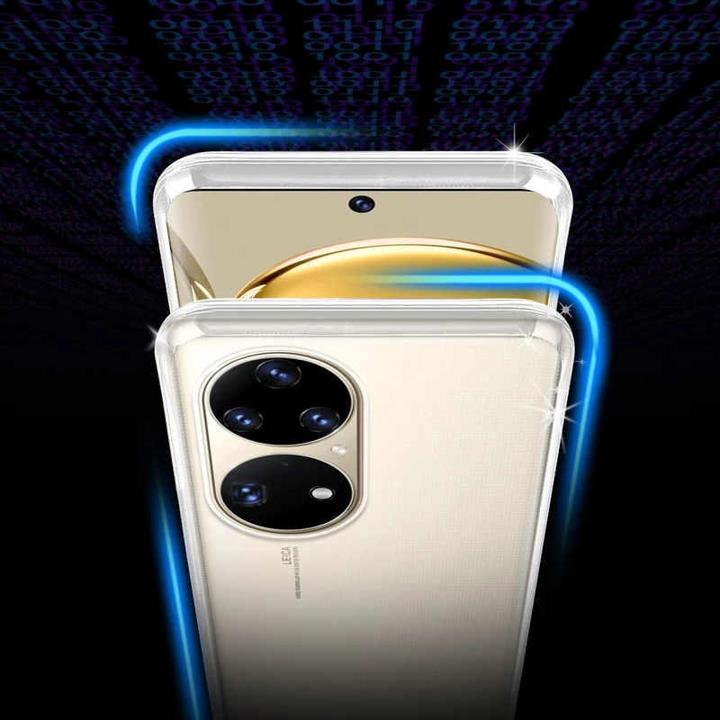 Cadorabo Hülle kompatibel mit Huawei P50 PRO Schutzhülle aus flexiblem TPU Silikon