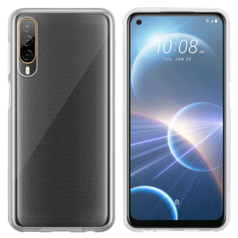 Cadorabo Hülle kompatibel mit HTC Desire 22 PRO Schutzhülle aus flexiblem TPU Silikon
