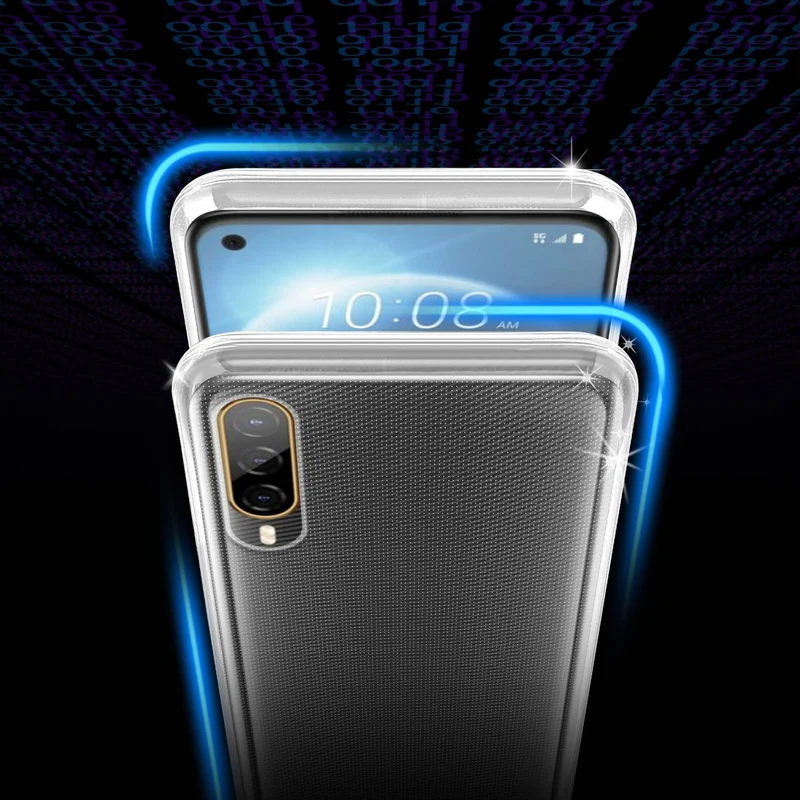 Cadorabo Hülle kompatibel mit HTC Desire 22 PRO Schutzhülle aus flexiblem TPU Silikon