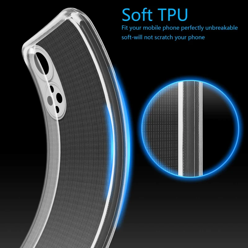 Cadorabo Hülle kompatibel mit Honor X7 Schutzhülle aus flexiblem TPU Silikon