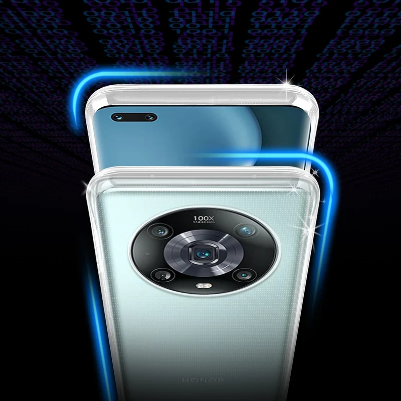 Cadorabo Hülle kompatibel mit Honor MAGIC 4 PRO Schutzhülle aus flexiblem TPU Silikon