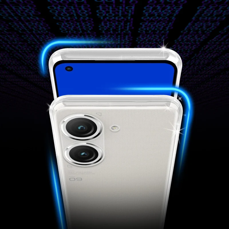 Cadorabo Hülle kompatibel mit Asus ZenFone 9 Schutzhülle aus flexiblem TPU Silikon