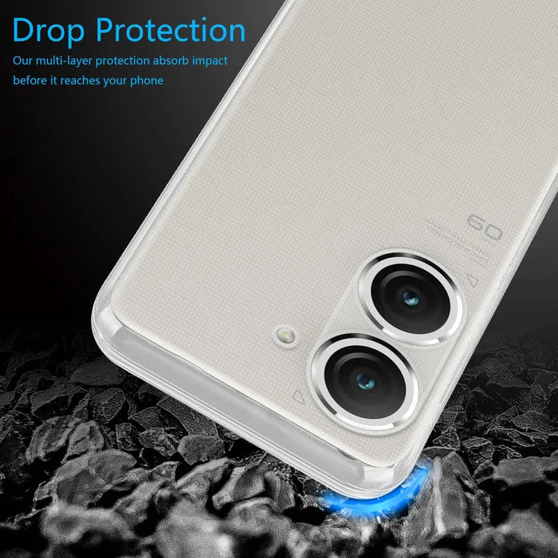 Cadorabo Hülle kompatibel mit Asus ZenFone 9 Schutzhülle aus flexiblem TPU Silikon