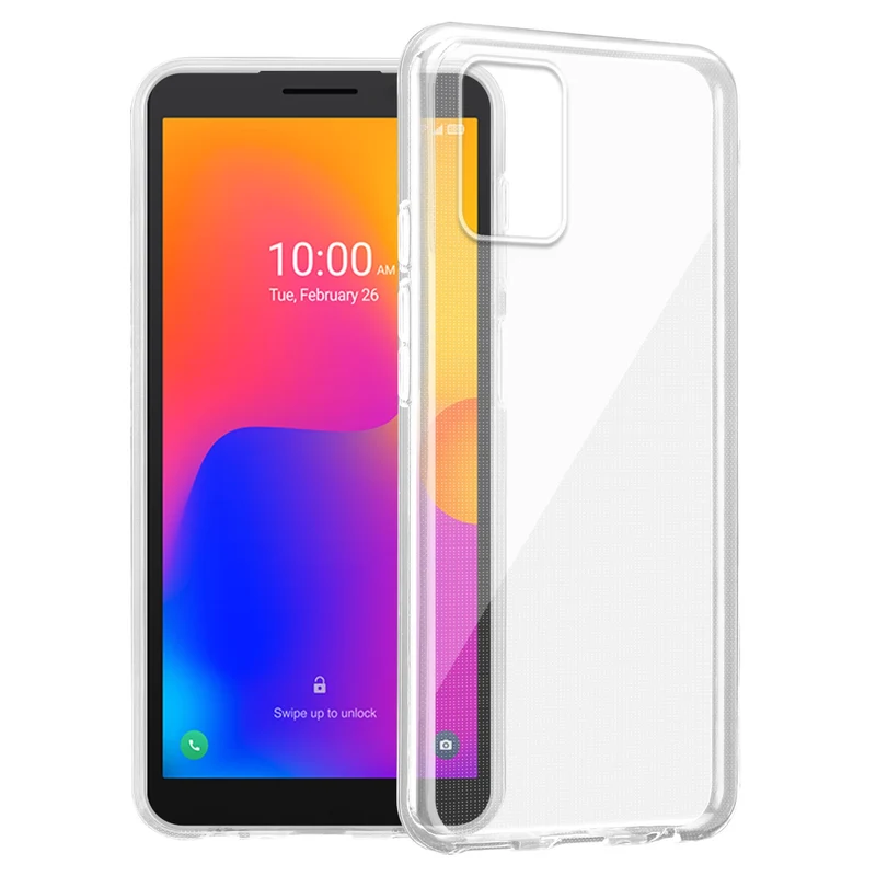 Cadorabo Hülle kompatibel mit Alcatel 1B 2022 Schutzhülle aus flexiblem TPU Silikon