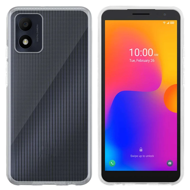 Cadorabo Hülle kompatibel mit Alcatel 1B 2022 Schutzhülle aus flexiblem TPU Silikon