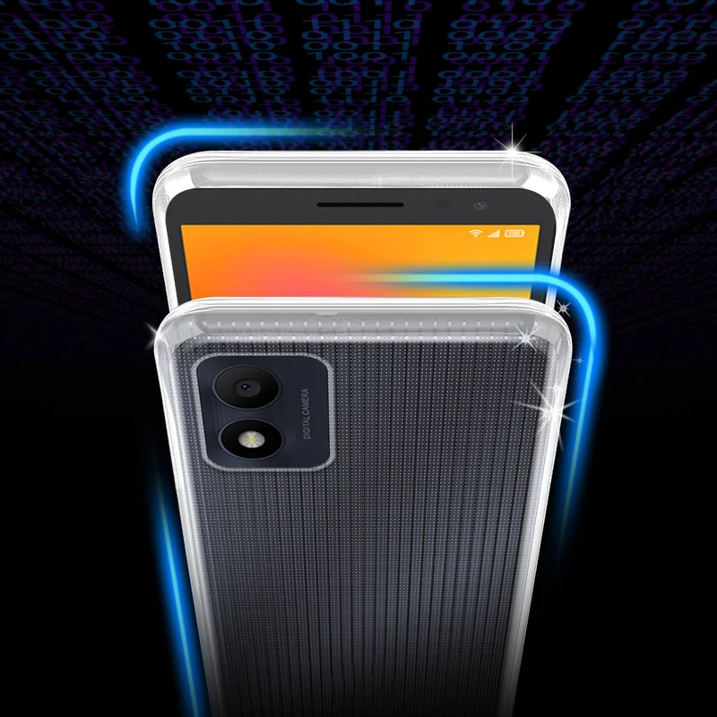 Cadorabo Hülle kompatibel mit Alcatel 1B 2022 Schutzhülle aus flexiblem TPU Silikon