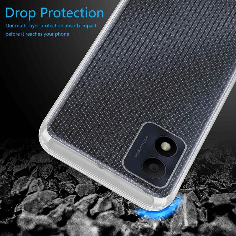 Cadorabo Hülle kompatibel mit Alcatel 1B 2022 Schutzhülle aus flexiblem TPU Silikon