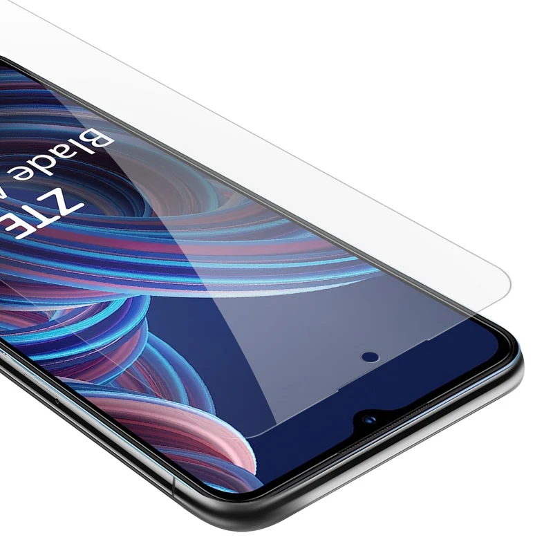 Cadorabo Panzer Folie kompatibel mit ZTE Blade A72 5G - Schutzfolie Gehärtetes (Tempered) Display-Schutzglas in 9H Härte mit 3D Touch Kompatibilität