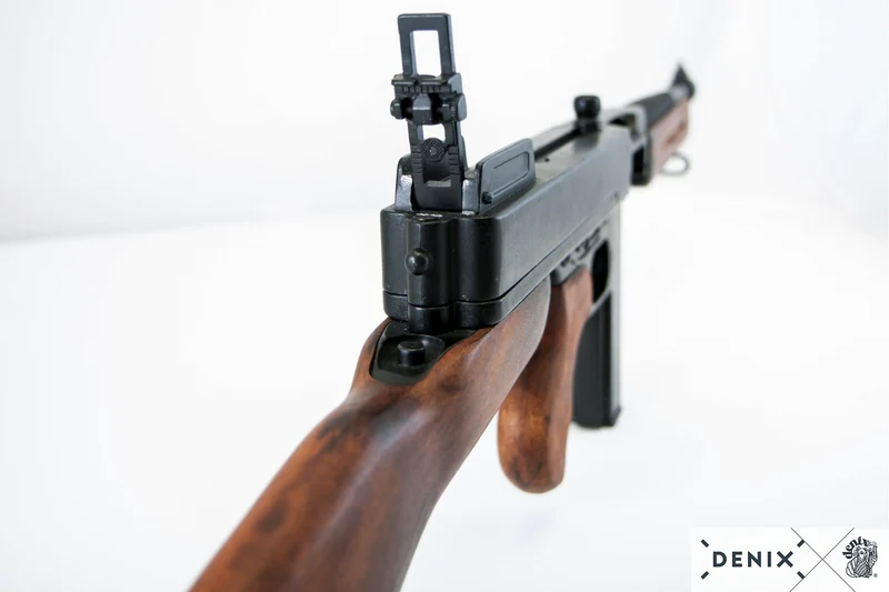 DENIX - M1 Thompson Maschinengewehr mit Stangenmagazin, Tommy Gun