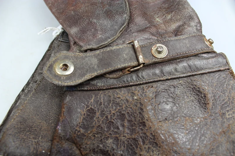 WW2 Drei-Finger-Lederhandschuhe