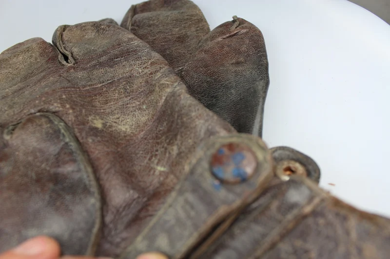 WW2 Drei-Finger-Lederhandschuhe