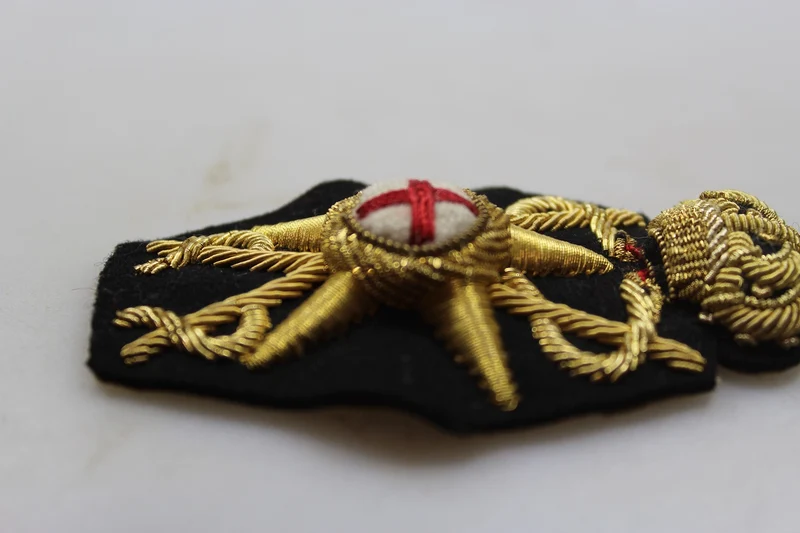 Schwarzer Mützenfries des 34. Sanitätsoffiziers REI WW 2