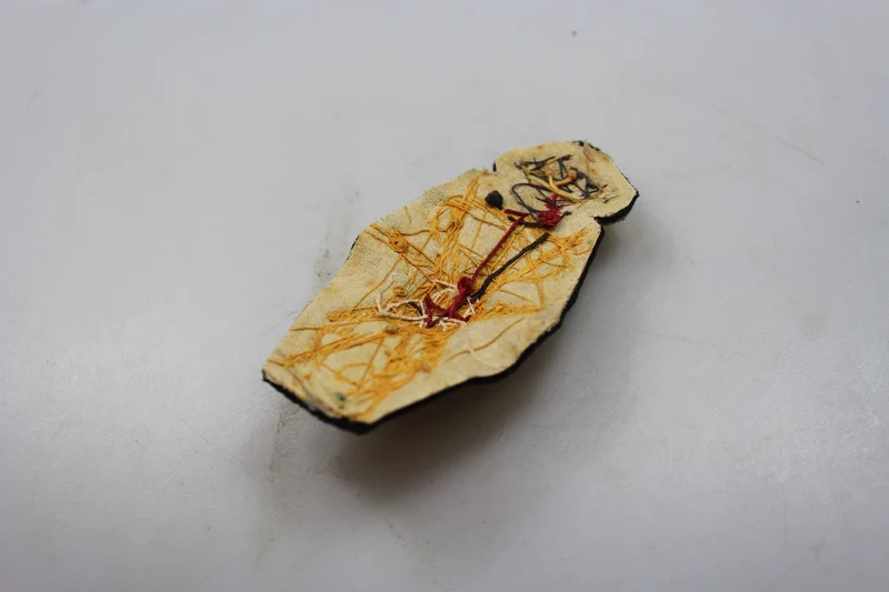 Schwarzer Mützenfries des 34. Sanitätsoffiziers REI WW 2