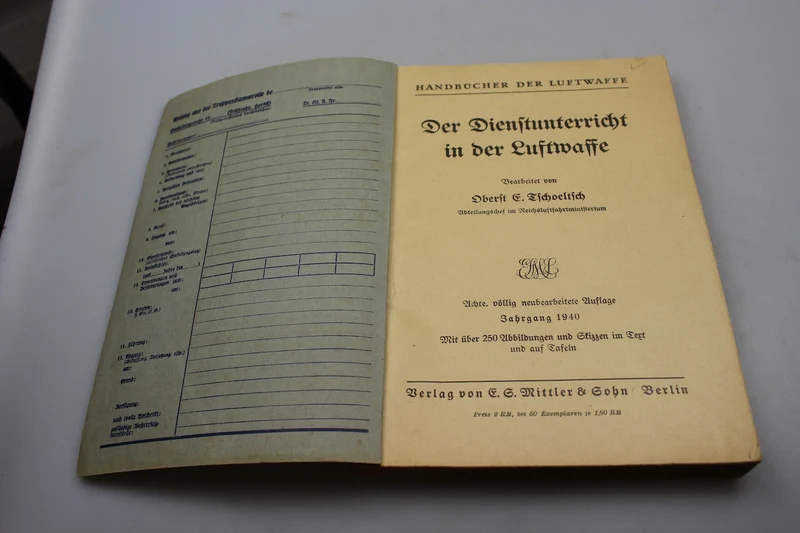 "Handbuch der Luftwaffe" 1940