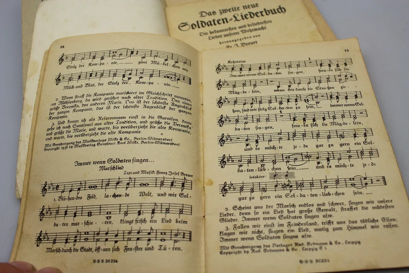 „Das neue Soldaten Liederbuch“ Band 1,2 und 3