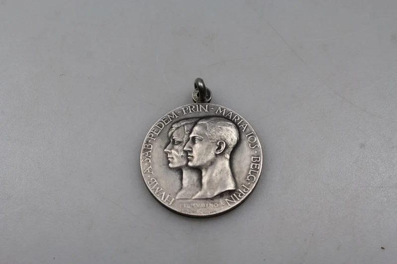 Gedenkmedaille zur Hochzeit von Umberto I. und Maria Josè