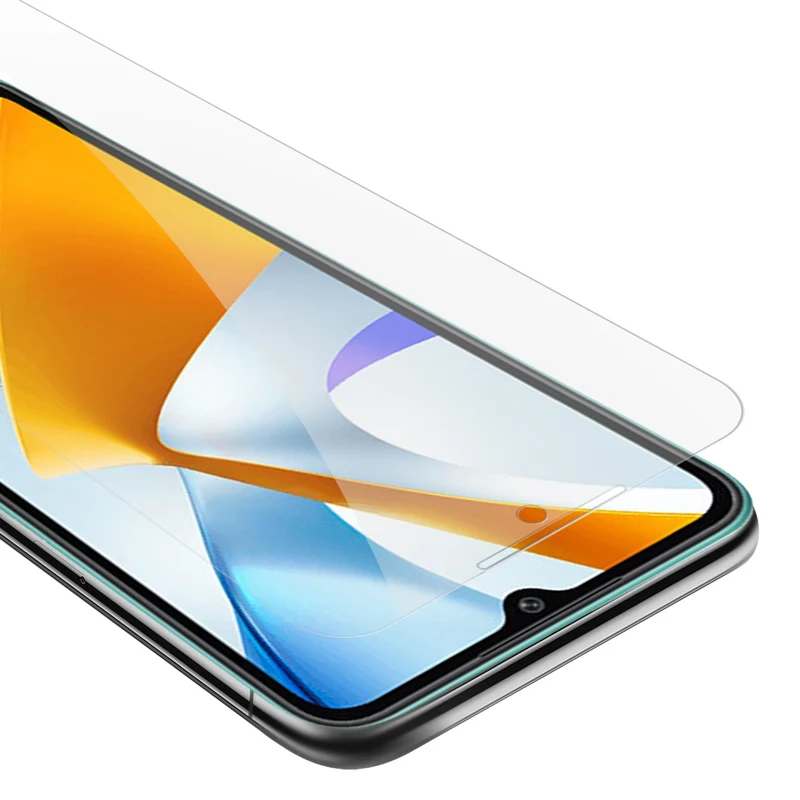 Cadorabo Panzer Folie kompatibel mit Xiaomi RedMi 10C / POCO C40 - Schutzfolie Gehärtetes (Tempered) Display-Schutzglas in 9H Härte mit 3D Touch Kompatibilität