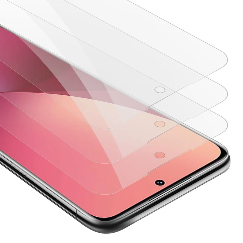 Cadorabo 3x Panzer Folie kompatibel mit Xiaomi 12 / 12X - Schutzfolie 3er Pack Gehärtetes (Tempered) Display-Schutzglas in 9H Härte mit 3D Touch Kompatibilität