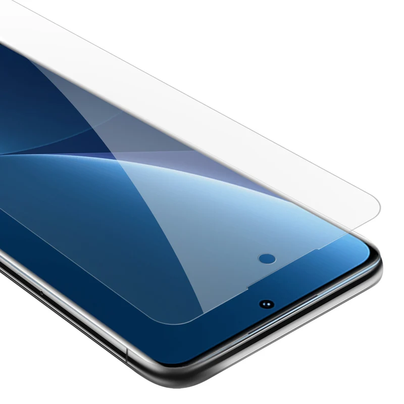 Cadorabo Panzer Folie kompatibel mit Xiaomi 12 PRO - Schutzfolie Gehärtetes (Tempered) Display-Schutzglas in 9H Härte mit 3D Touch Kompatibilität