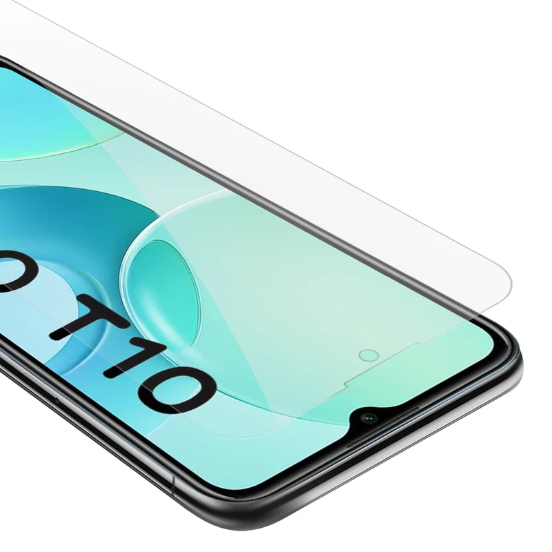 Cadorabo Panzer Folie kompatibel mit WIKO T10 - Schutzfolie Gehärtetes (Tempered) Display-Schutzglas in 9H Härte mit 3D Touch Kompatibilität