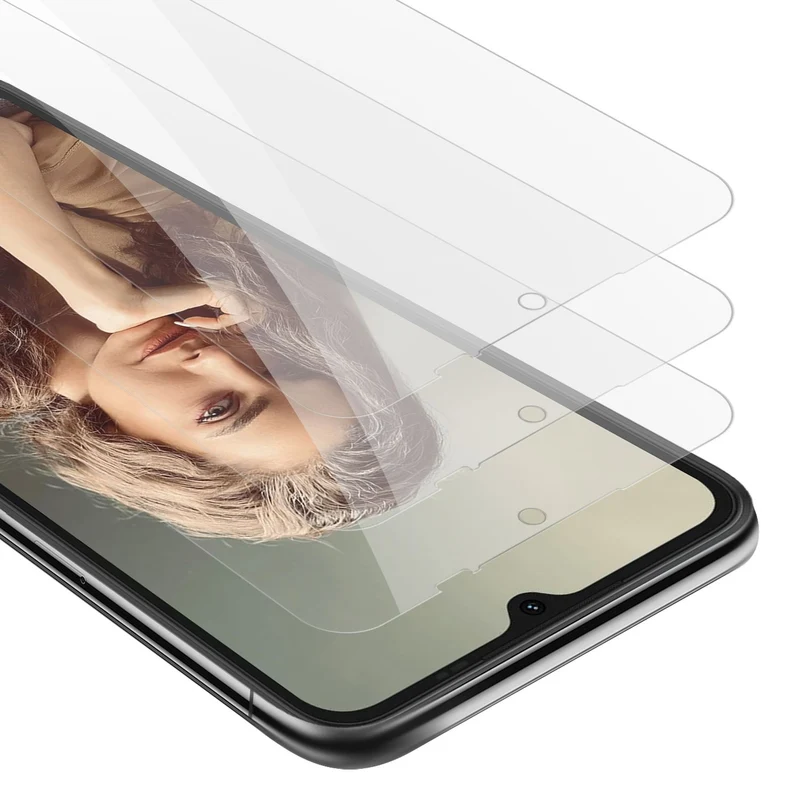 Cadorabo 3x Panzer Folie kompatibel mit Umidigi Power 7 / 7S - Schutzfolie 3er Pack Gehärtetes (Tempered) Display-Schutzglas in 9H Härte mit 3D Touch Kompatibilität