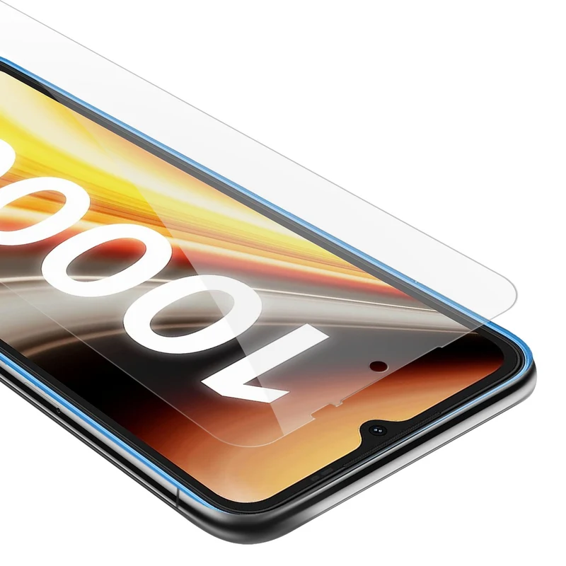 Cadorabo Panzer Folie kompatibel mit Umidigi Power 7 MAX - Schutzfolie Gehärtetes (Tempered) Display-Schutzglas in 9H Härte mit 3D Touch Kompatibilität