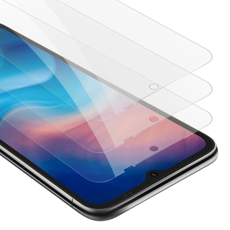 Cadorabo 3x Panzer Folie kompatibel mit Umidigi G1 / G1 MAX - Schutzfolie 3er Pack Gehärtetes (Tempered) Display-Schutzglas in 9H Härte mit 3D Touch Kompatibilität