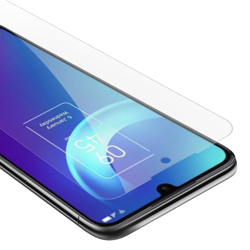 Cadorabo Panzer Folie kompatibel mit TCL 30 (4G / 5G) / 30+ - Schutzfolie Gehärtetes (Tempered) Display-Schutzglas in 9H Härte mit 3D Touch Kompatibilität
