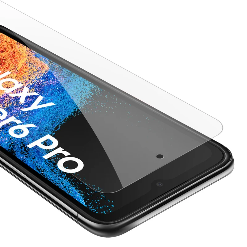 Cadorabo Panzer Folie kompatibel mit Samsung Galaxy XCover 6 PRO - Schutzfolie Gehärtetes (Tempered) Display-Schutzglas in 9H Härte mit 3D Touch Kompatibilität