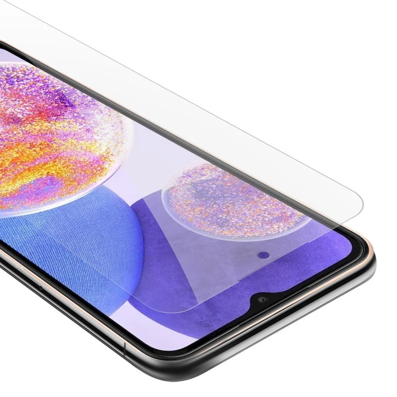 Cadorabo Panzer Folie kompatibel mit Samsung Galaxy A23 4G / 5G - Schutzfolie Gehärtetes (Tempered) Display-Schutzglas in 9H Härte mit 3D Touch Kompatibilität