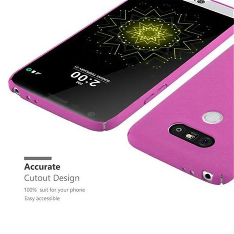 Cadorabo Hülle kompatibel mit LG G5 Hard Case Schutzhülle in Frosted Optik gegen Kratzer und Stöße