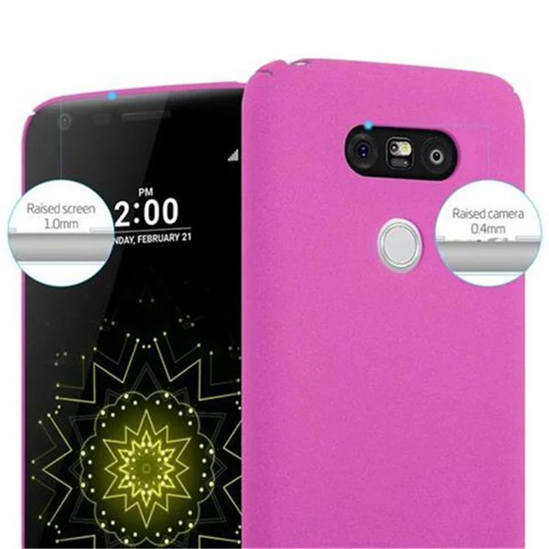 Cadorabo Hülle kompatibel mit LG G5 Hard Case Schutzhülle in Frosted Optik gegen Kratzer und Stöße