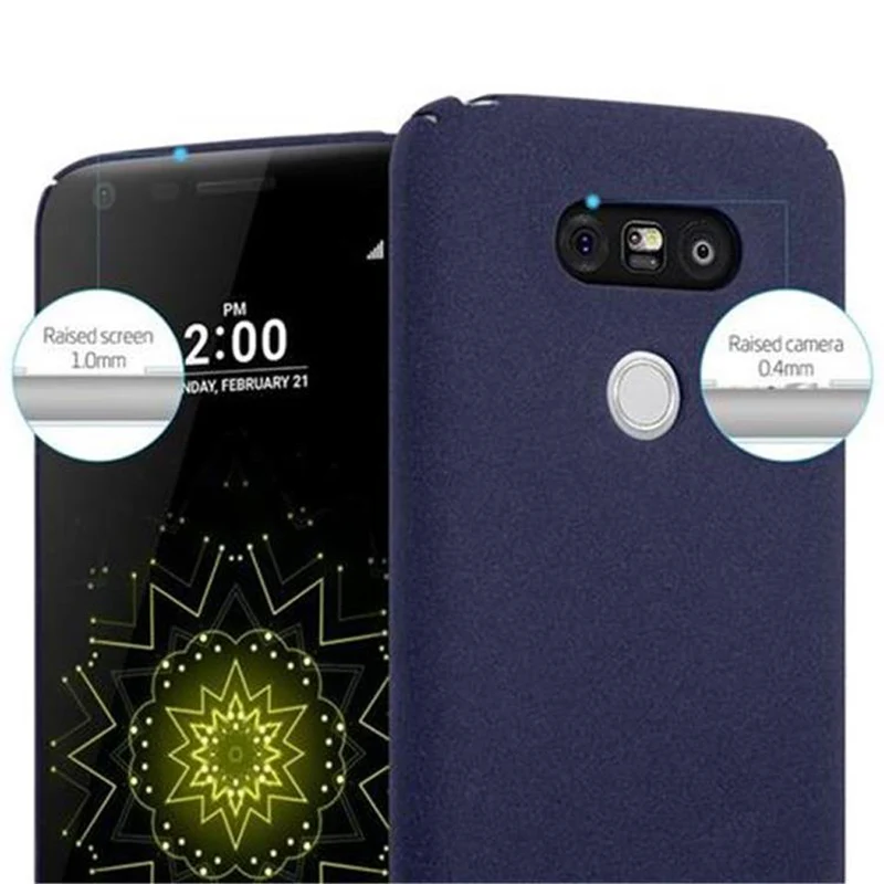 Cadorabo Hülle kompatibel mit LG G5 Hard Case Schutzhülle in Frosted Optik gegen Kratzer und Stöße